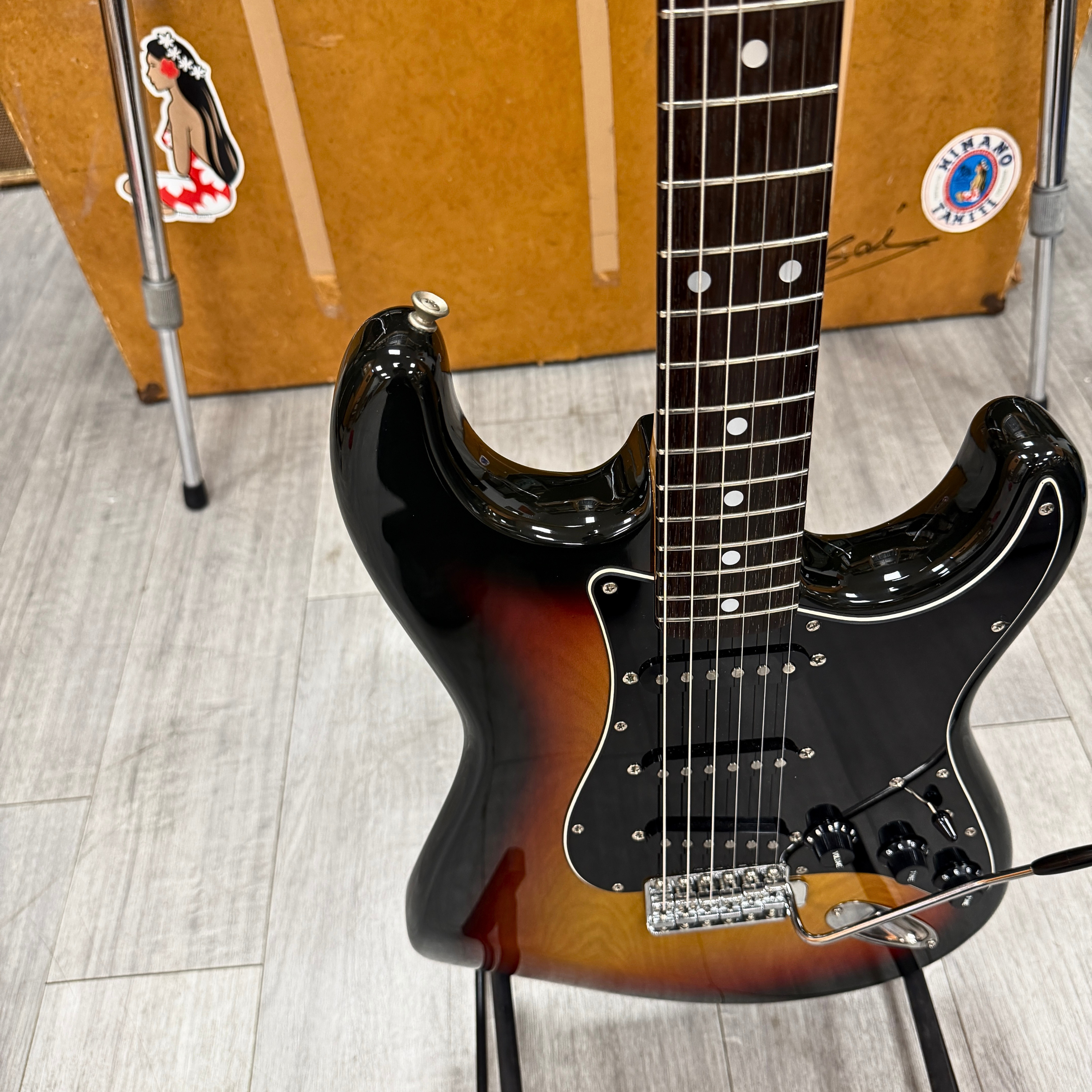 squier strat tobacco burst Fender Squier Stratocaster Tobacco Burst JV Serial (JV71827) FOR SALE –  Soundgas