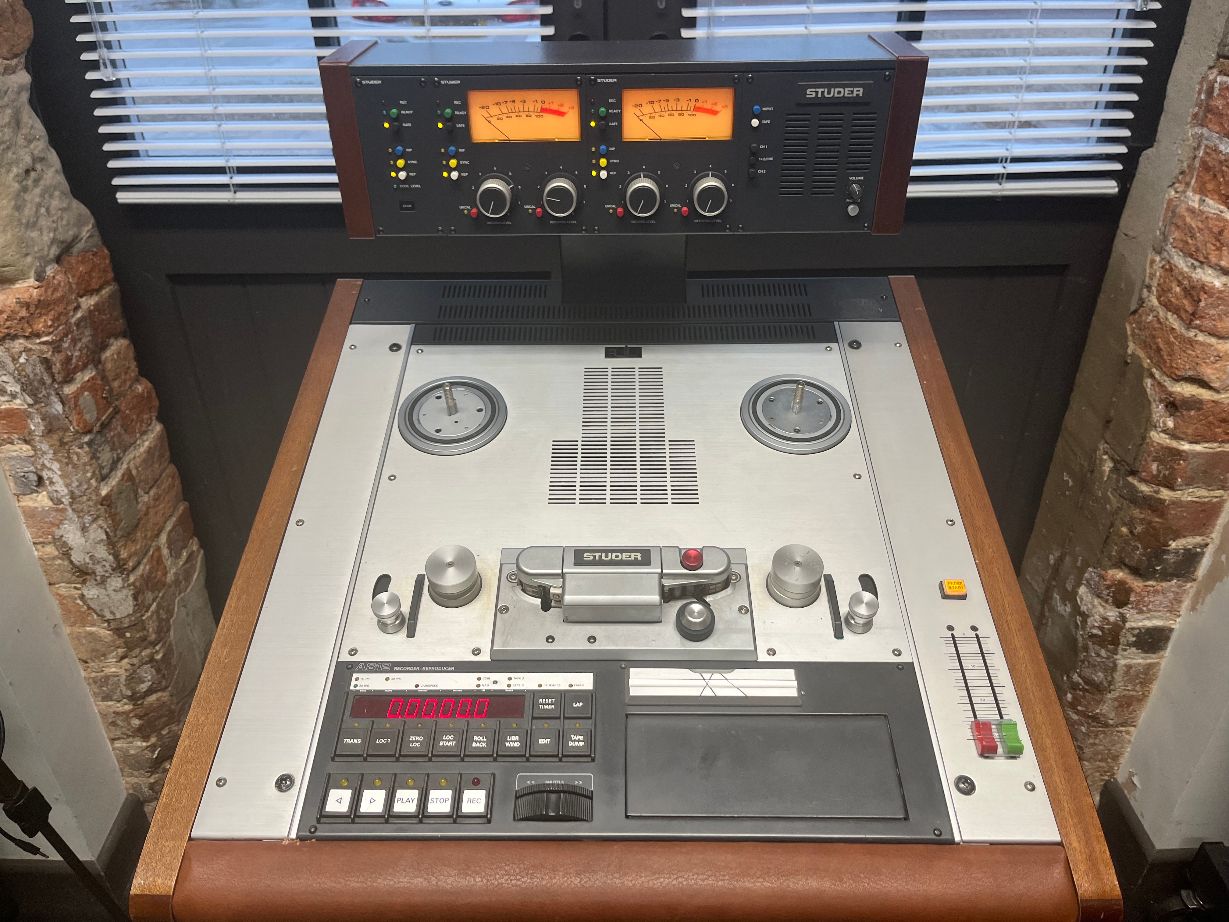 Studer A812 Reel to Reel Tape Machine Front