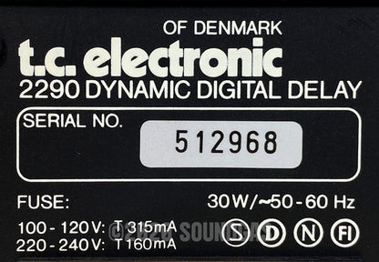 TC Electronic 2290 Dynamic Digital Delay + Effects Control Processor