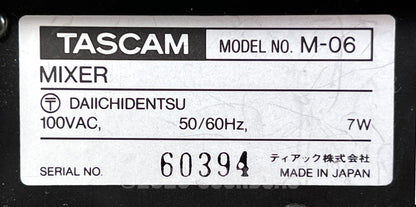 Tascam M-06 - Mint, Box