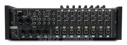 Tascam M-208 Mixer: rear view before modification