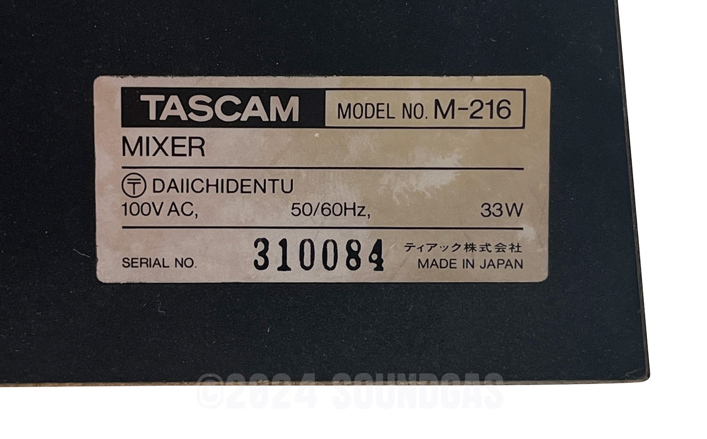 Tascam M-216, 8x Direct Out Mod