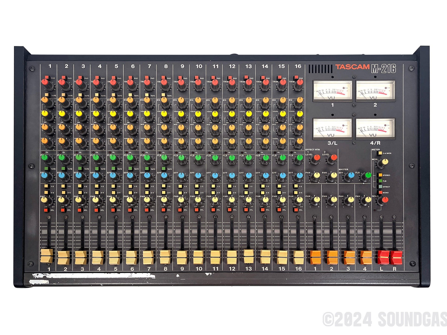 Tascam M-216, 8x Direct Out Mod