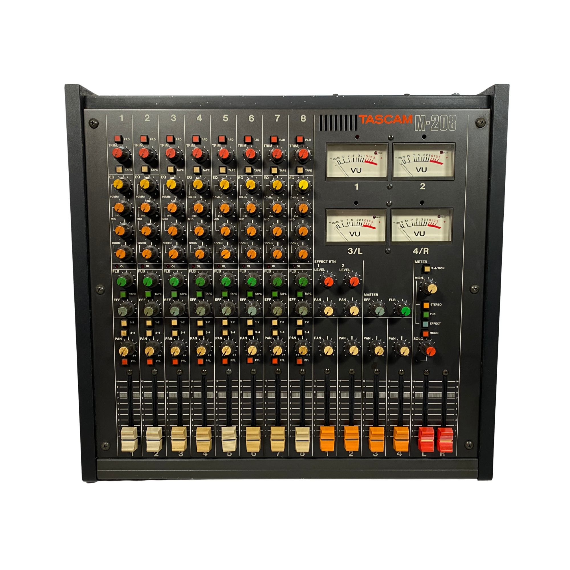 TASCAM M-208 アナログミキサー|通電・メーター動作確認済/現状品 TASCAM M-208 アナログミキサー|通電・メーター動作確認済/現状品
