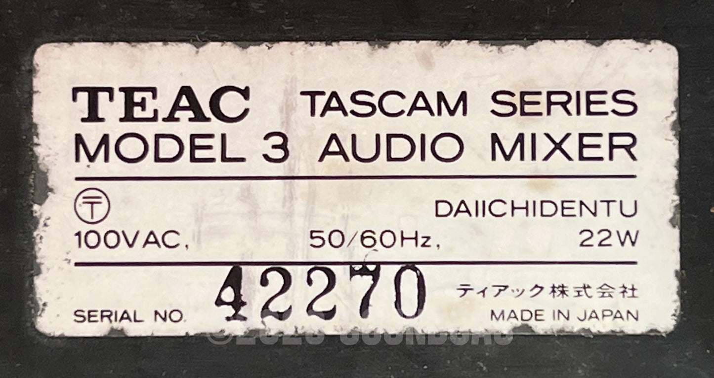 Teac Tascam Series Model 3