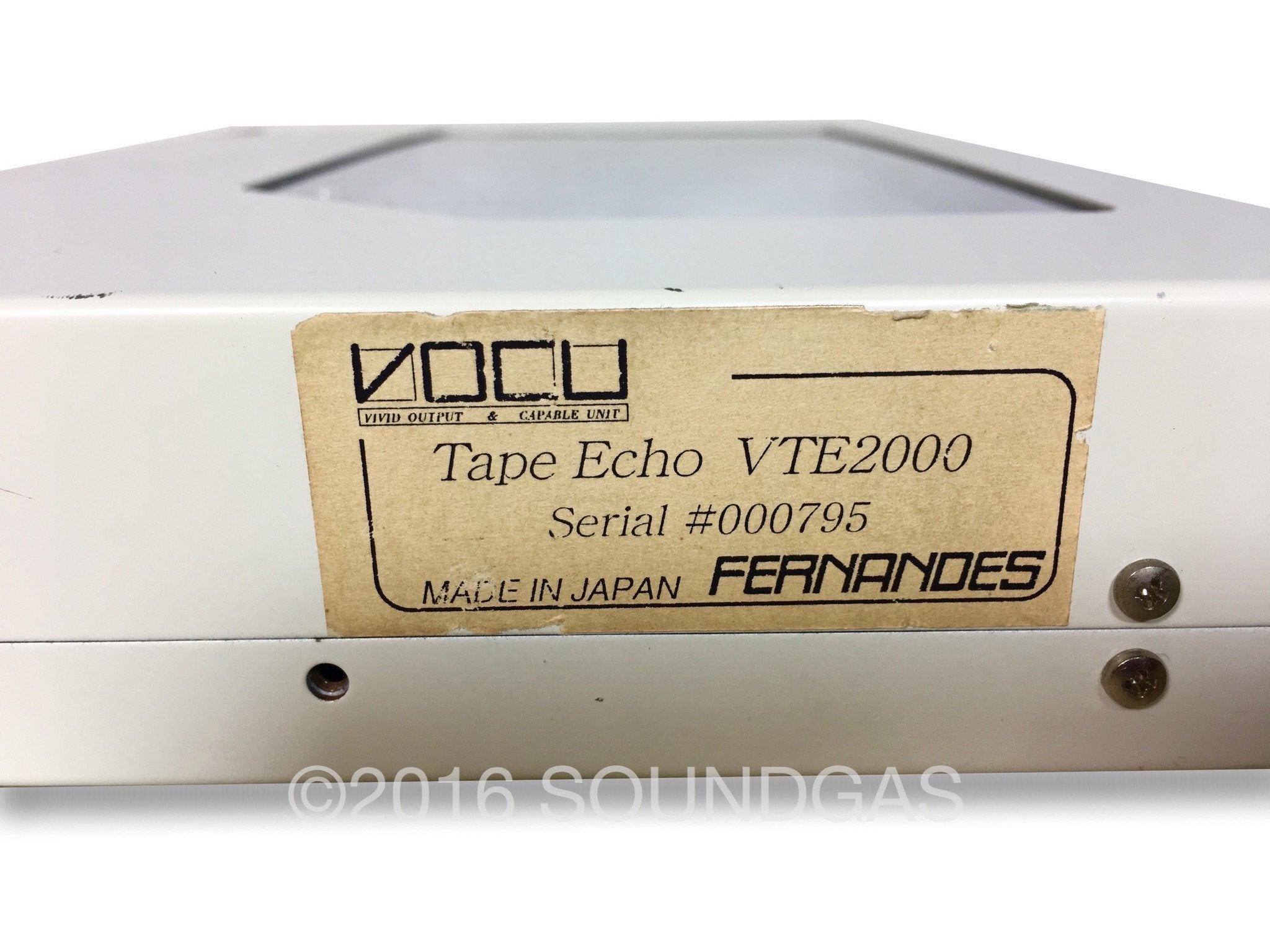 VOCU VTE-2000 FOR SALE – Soundgas