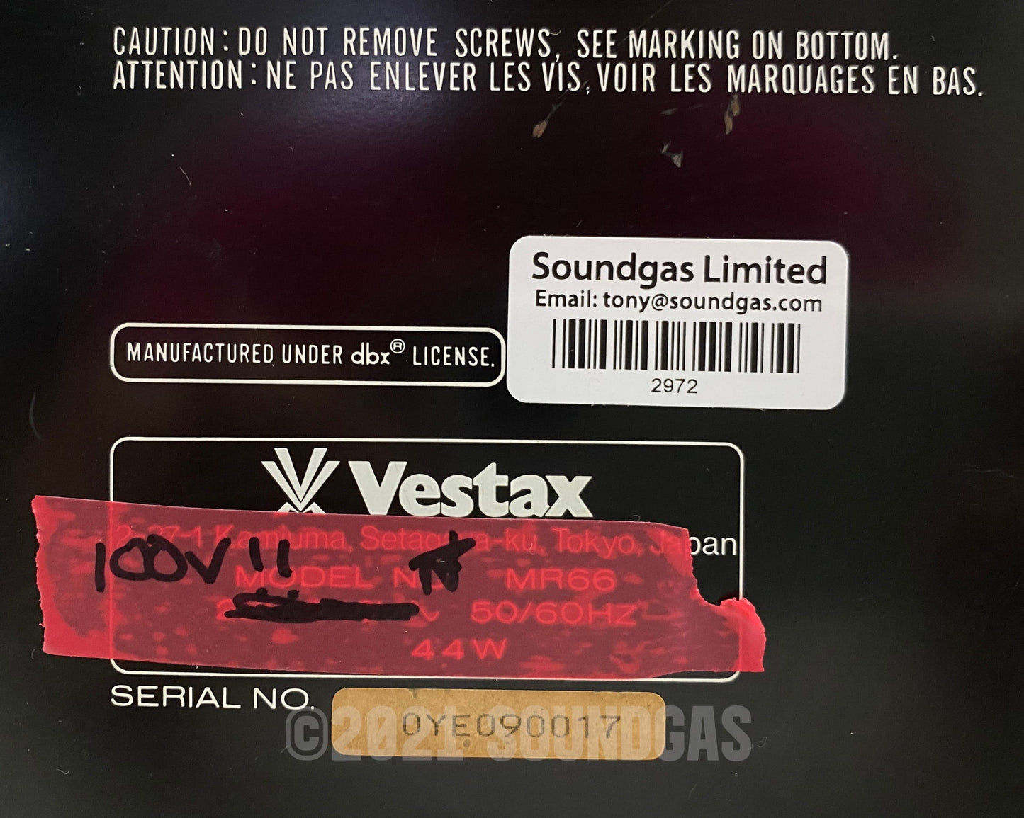 Vestax MR-66 6-Track Recorder