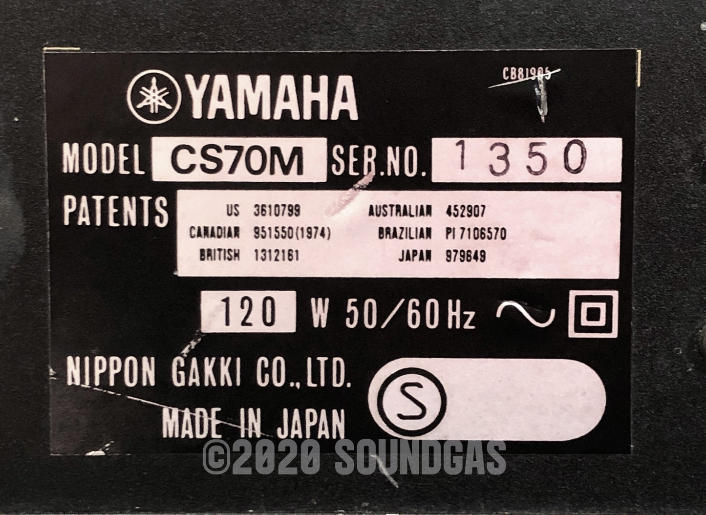 Yamaha CS-70M with Midi