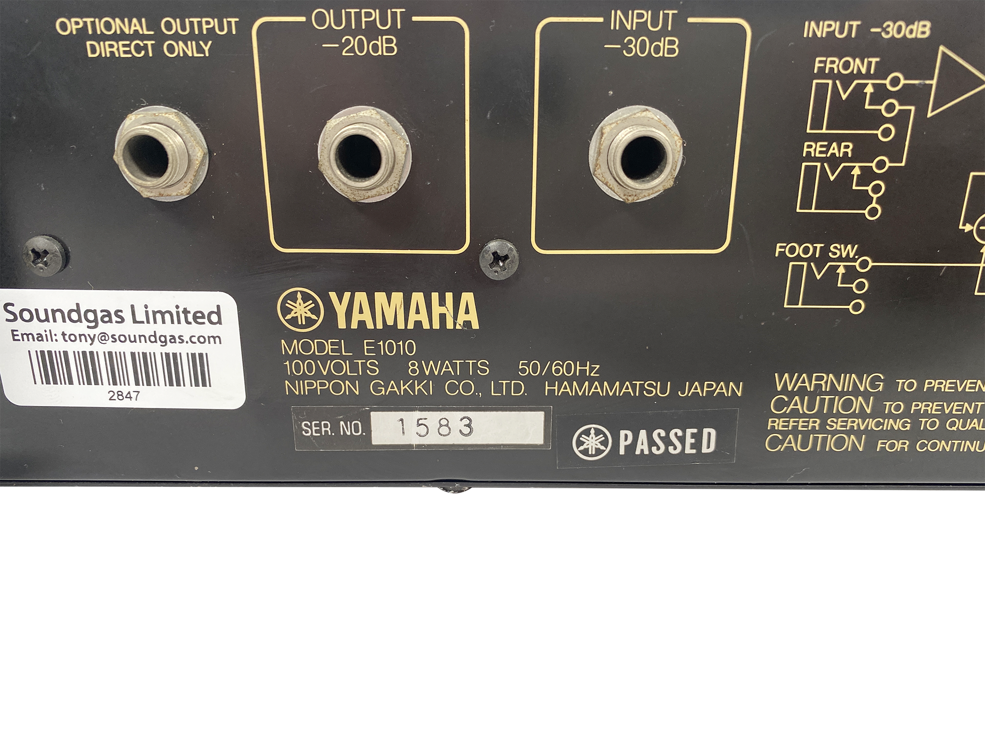 Yamaha E1010 Analog Delay FOR SALE – Soundgas Yamaha E1010 Analog Delay FOR SALE – Soundgas
