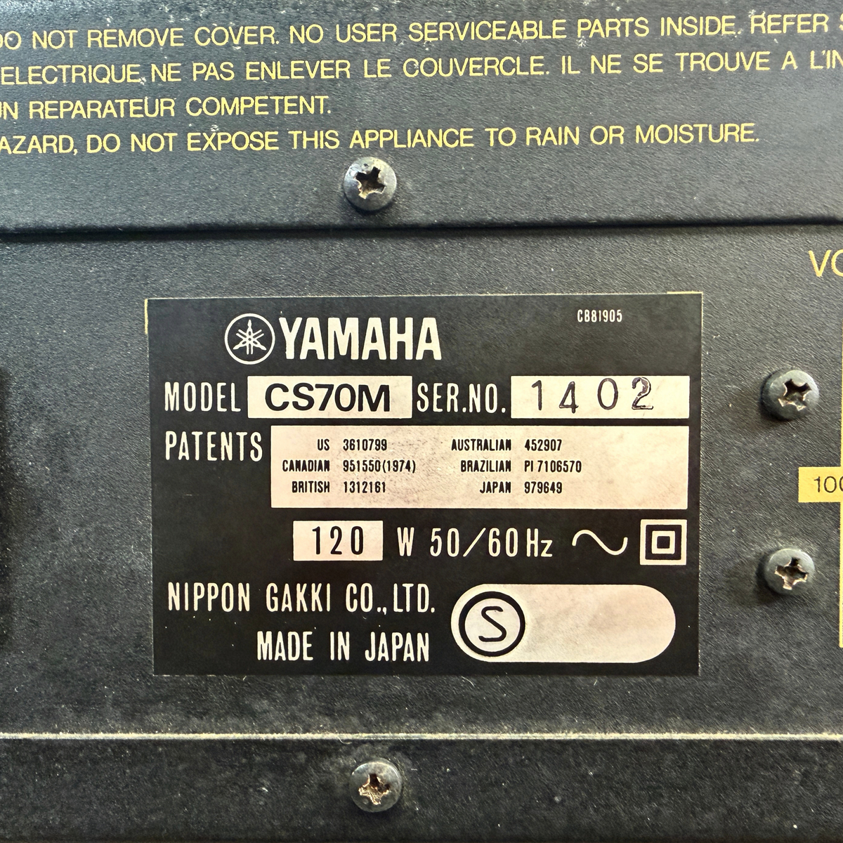 Yamaha CS70M 1402 12