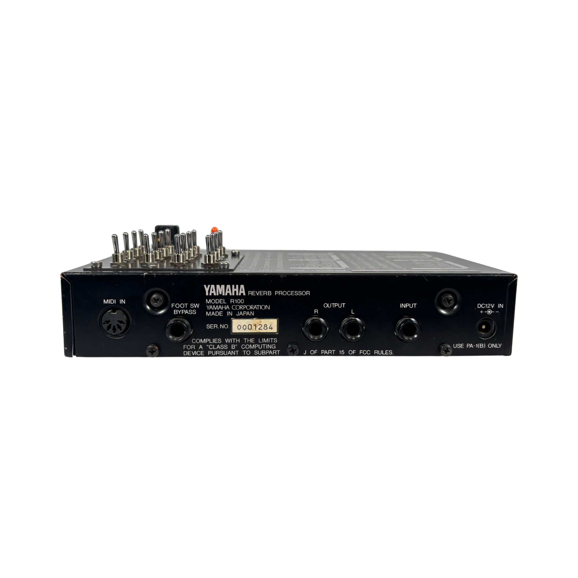 Yamaha R100 Reverb Processor Circuitbent - SN OO01284 back