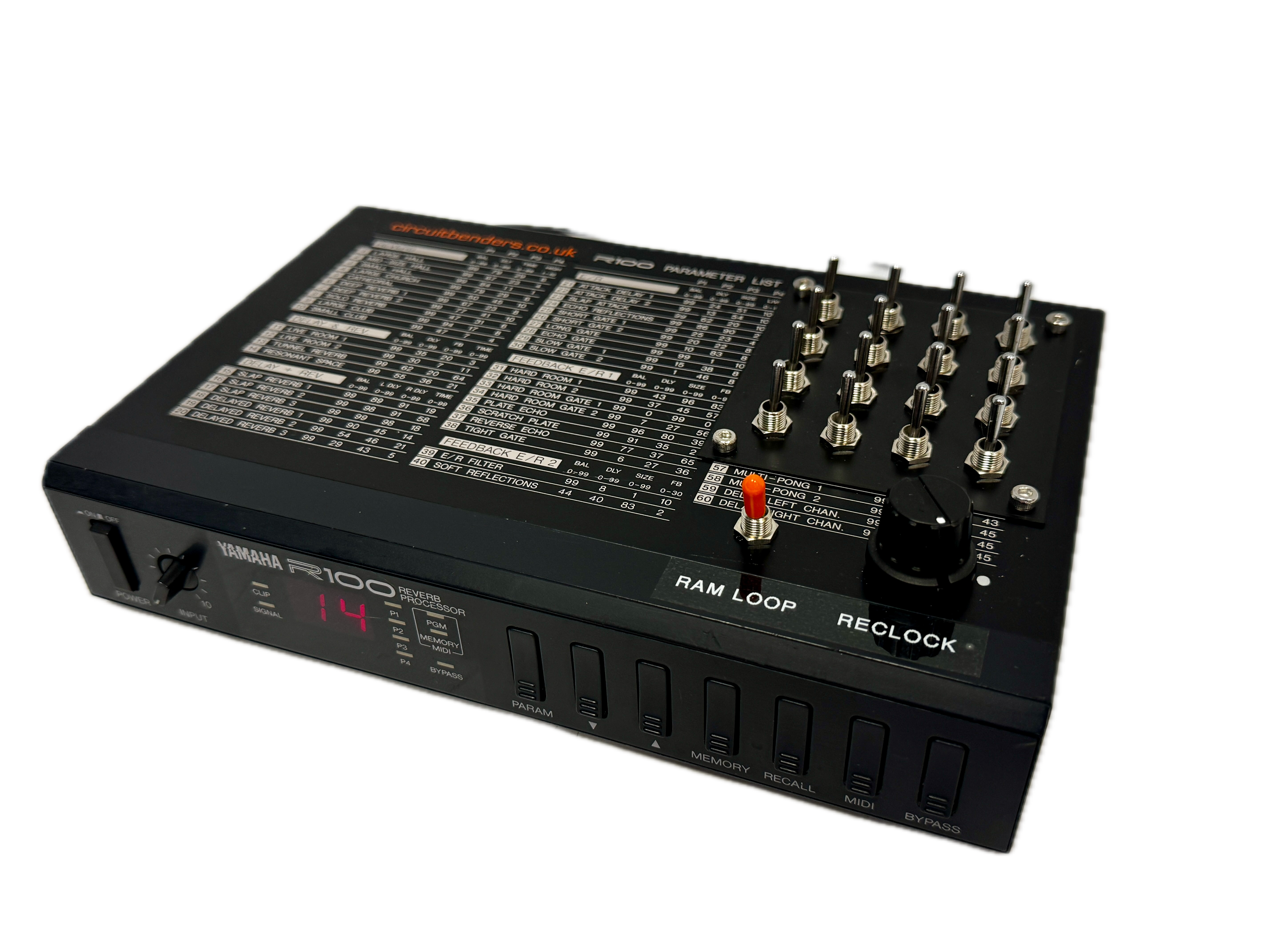 Yamaha R100 Reverb Processor Circuitbent - SN 0L05310