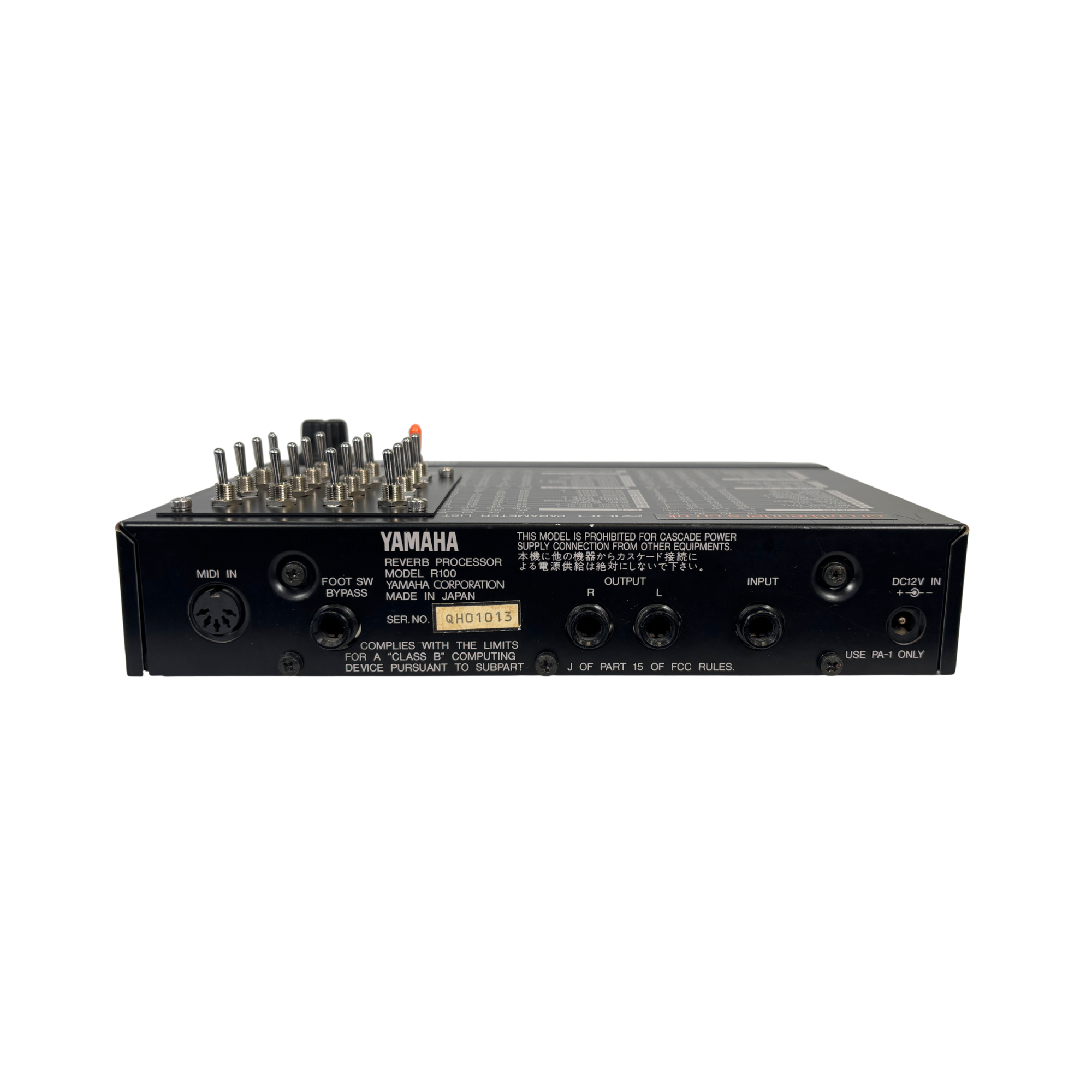 Yamaha R100 Reverb Processor Circuitbent (SN QH01013) FOR SALE Yamaha R100 Reverb Processor Circuitbent (SN QH01013) FOR SALE