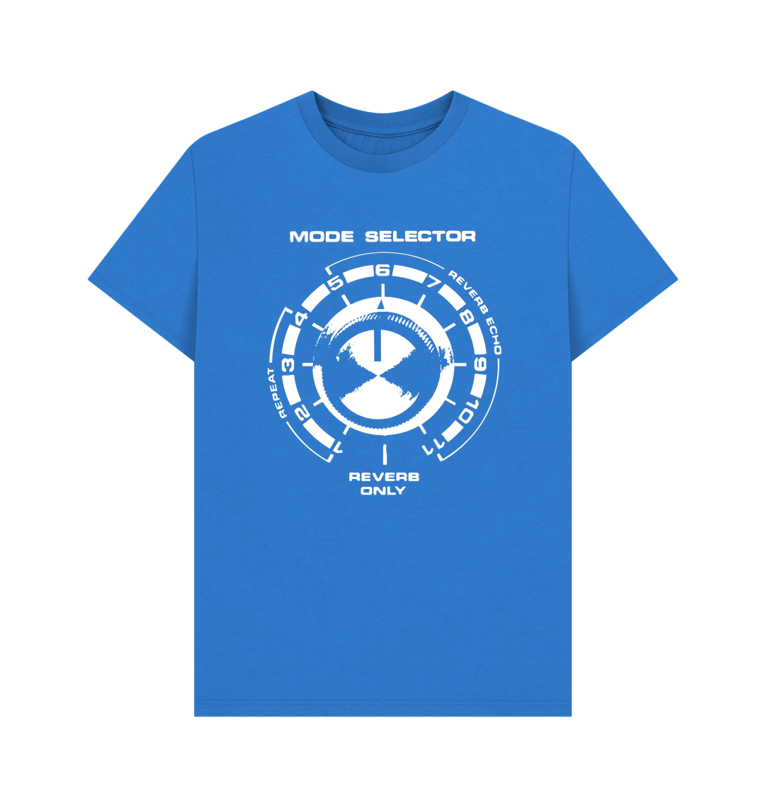 Bright Blue Soundgas Mode Selector Space Echo T Shirt