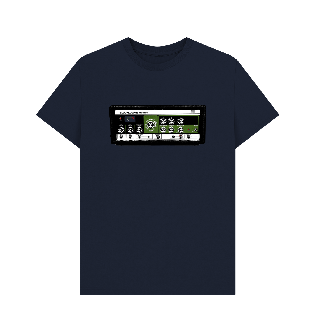 Navy Blue Soundgas RE-201 Space Echo Screen T Shirt