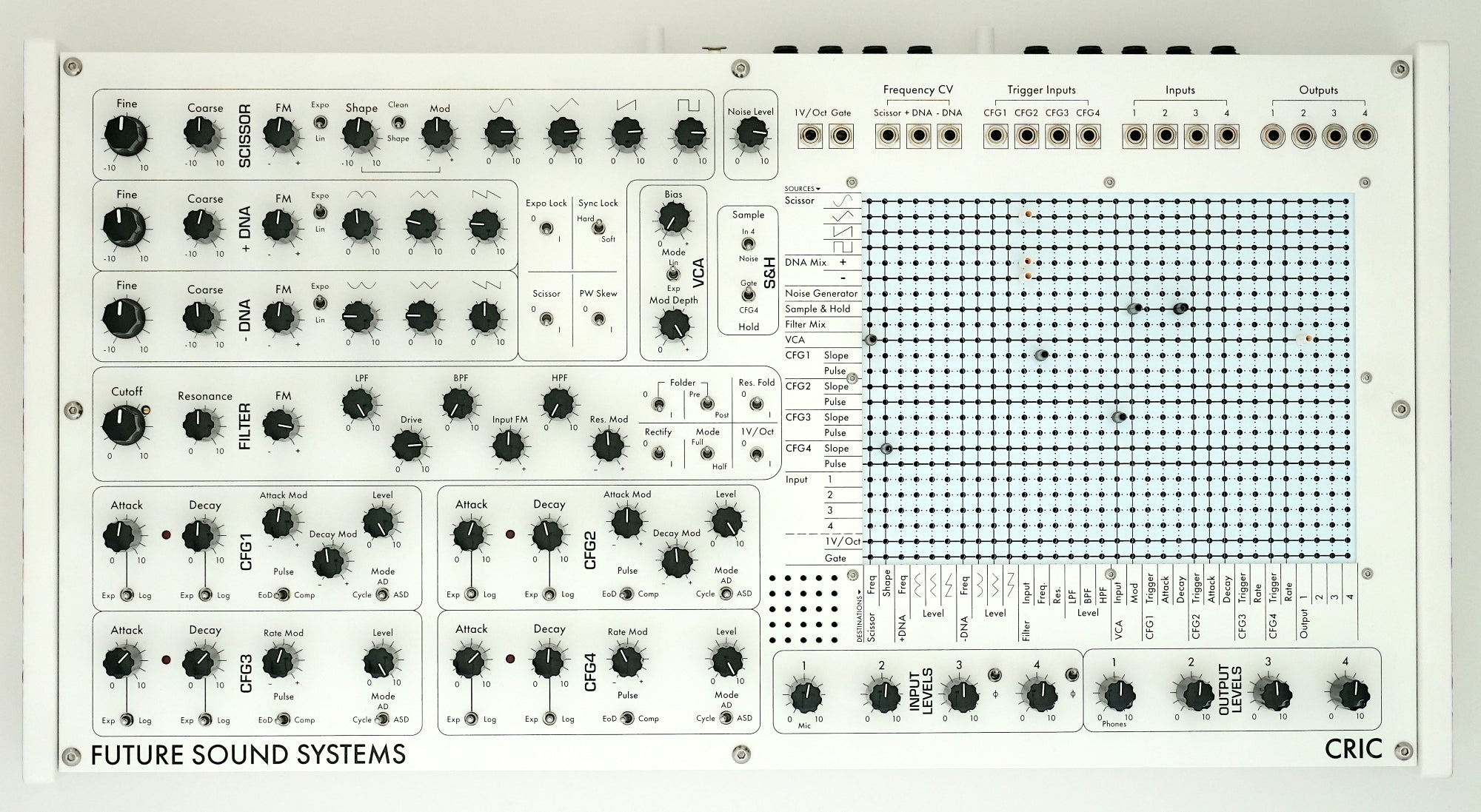 Future Sound Systems Cric Synthesizer - Greyscale Limited Edition - PREORDER