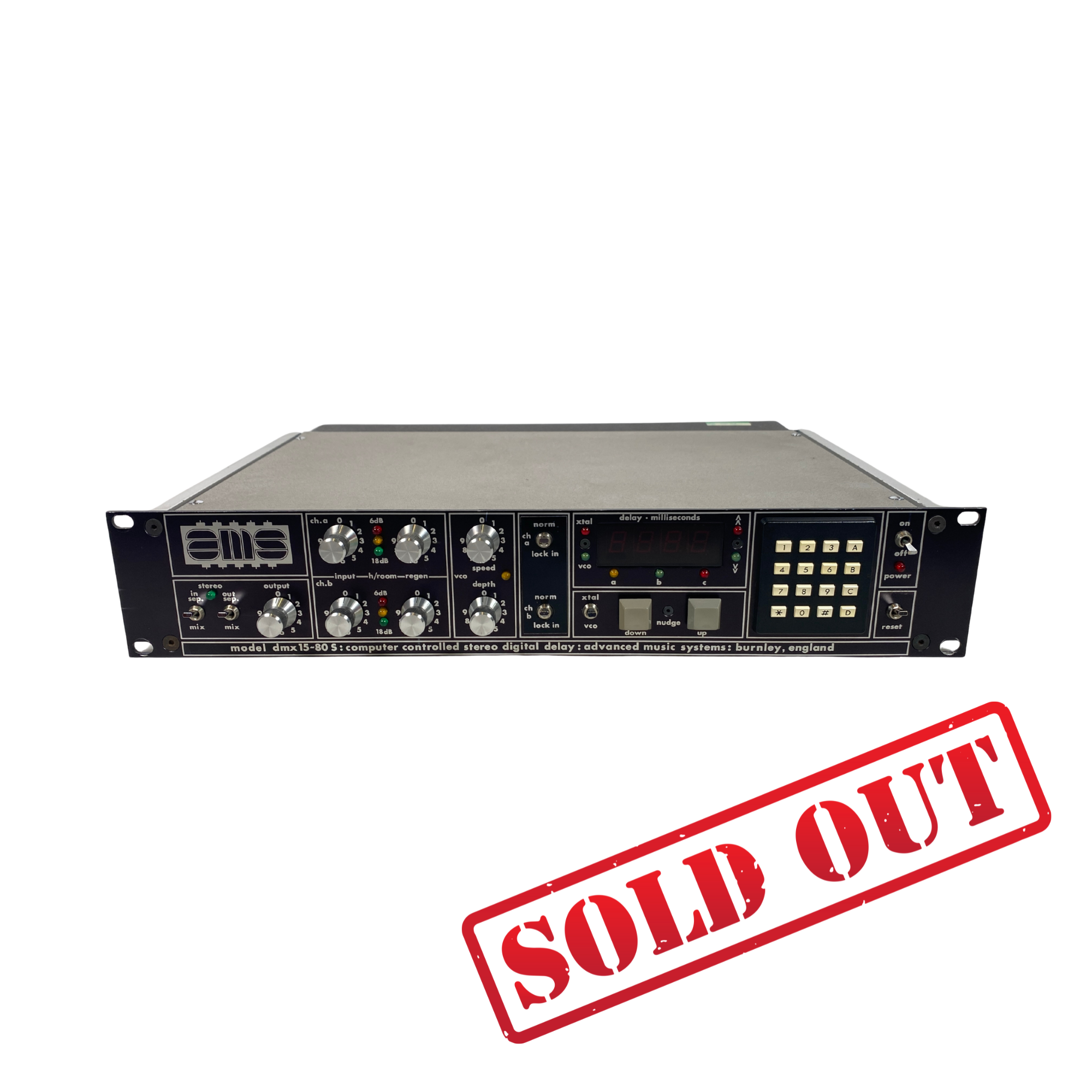 AMS DMX15-80s Stereo Digital Delay - SN 8482 sold out