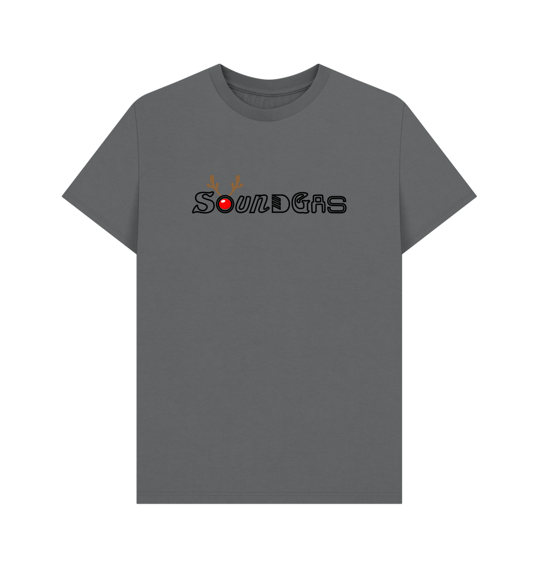 Slate Grey Soundgas Christmas Logo T Shirt