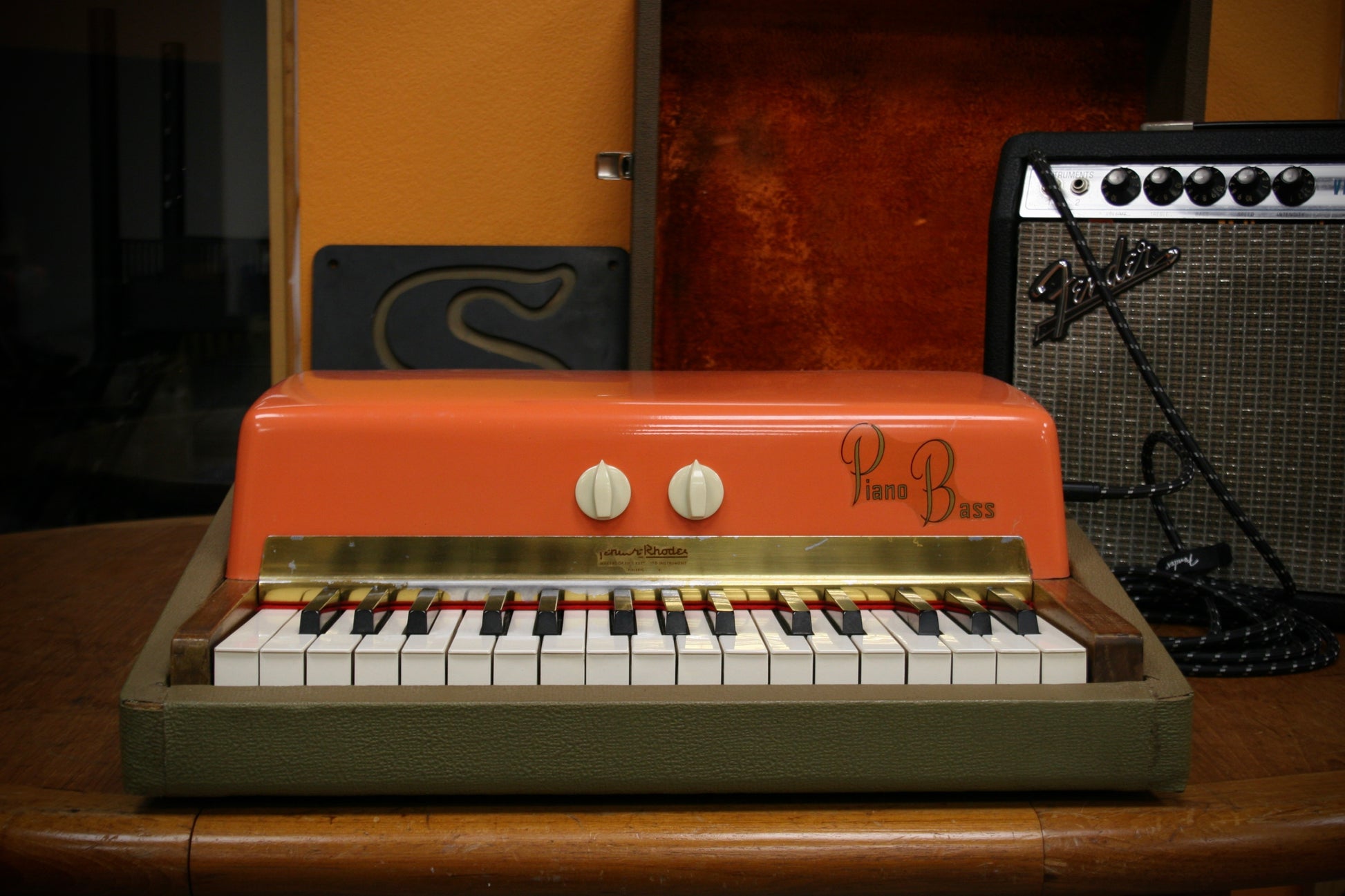 Fender Rhodes Piano Bass Fiesta Red 1960