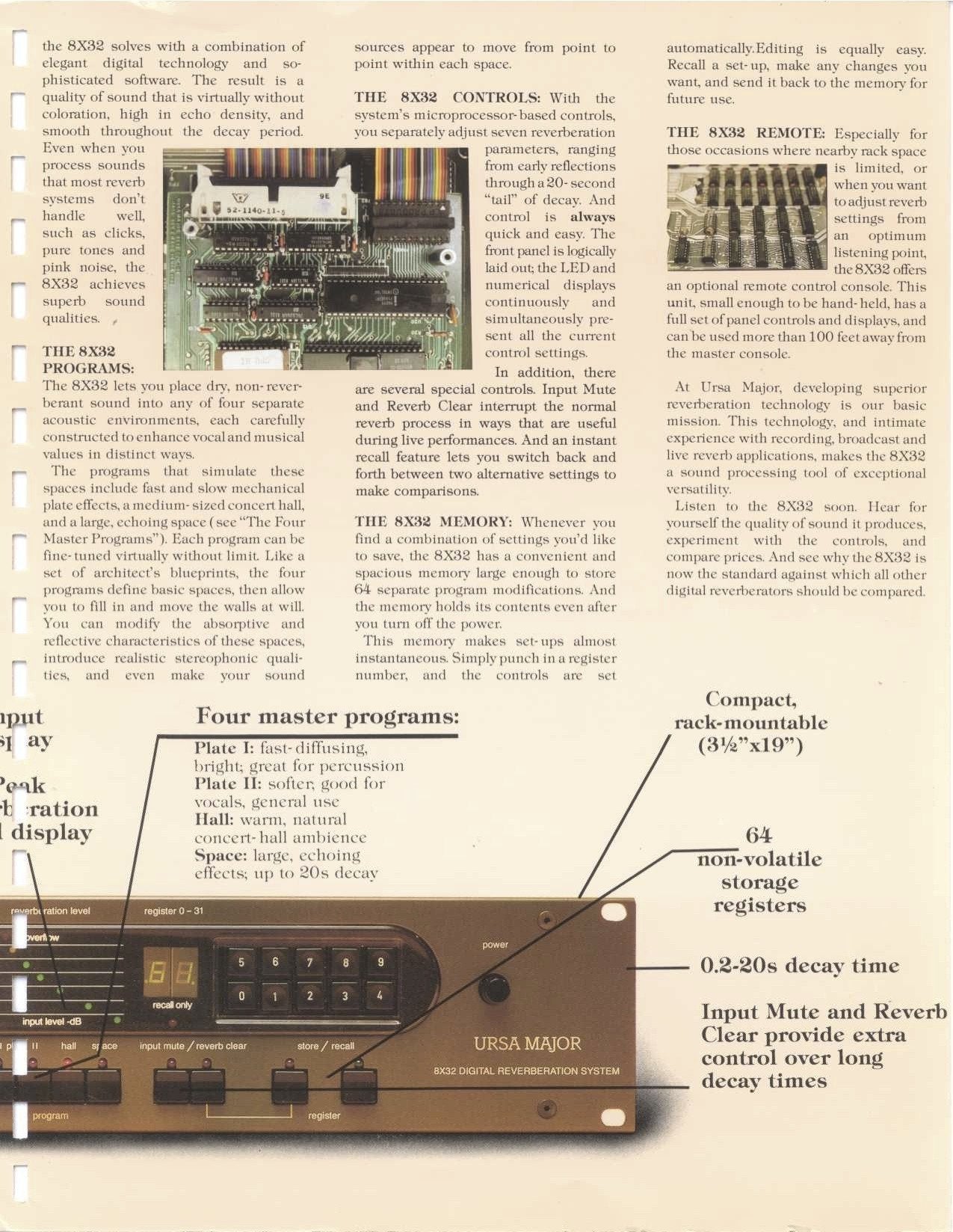 URSA MAJOR 8x32 DIGITAL REVERB