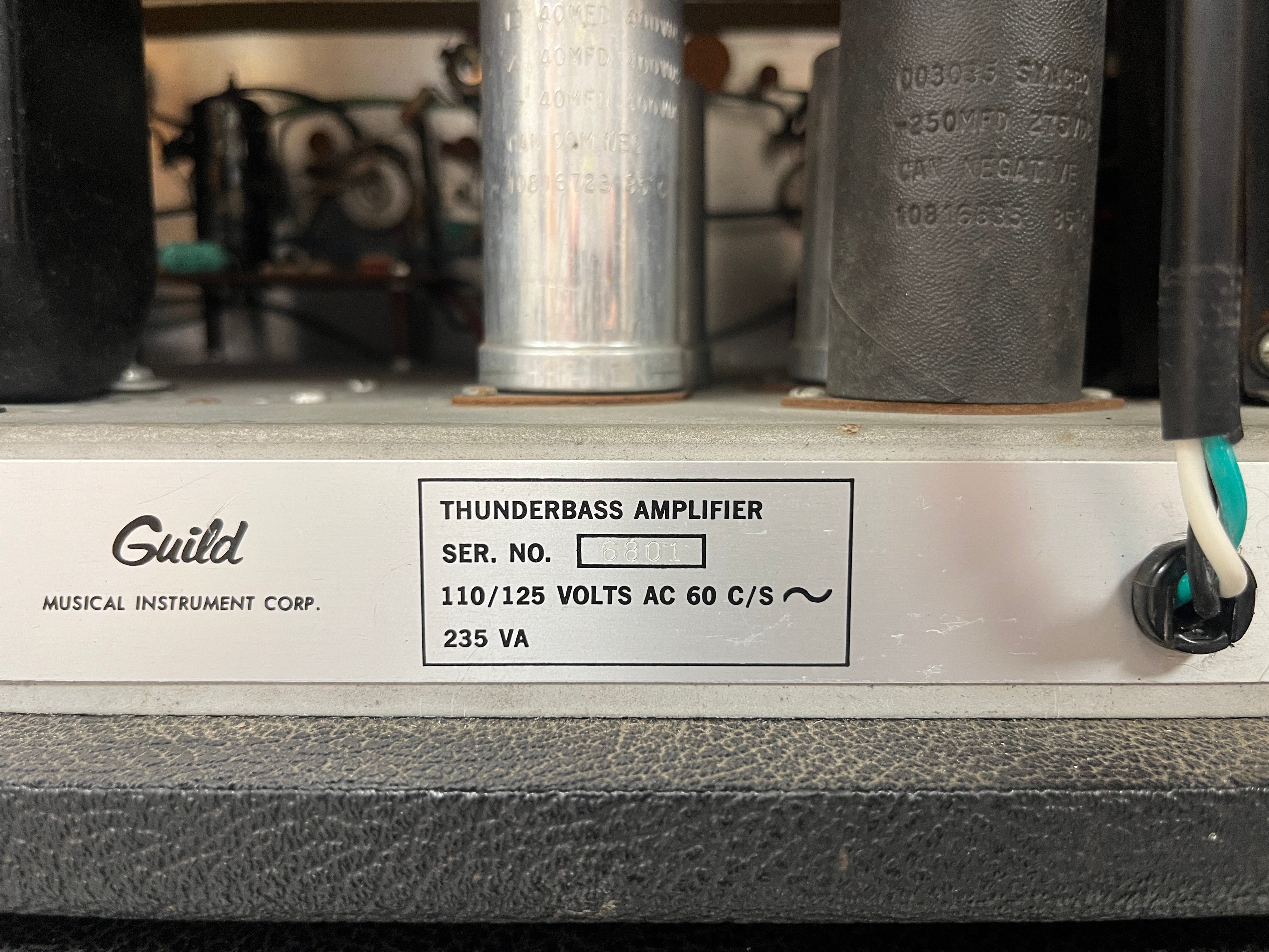 Guild Thunderbass Head Serial (6801)