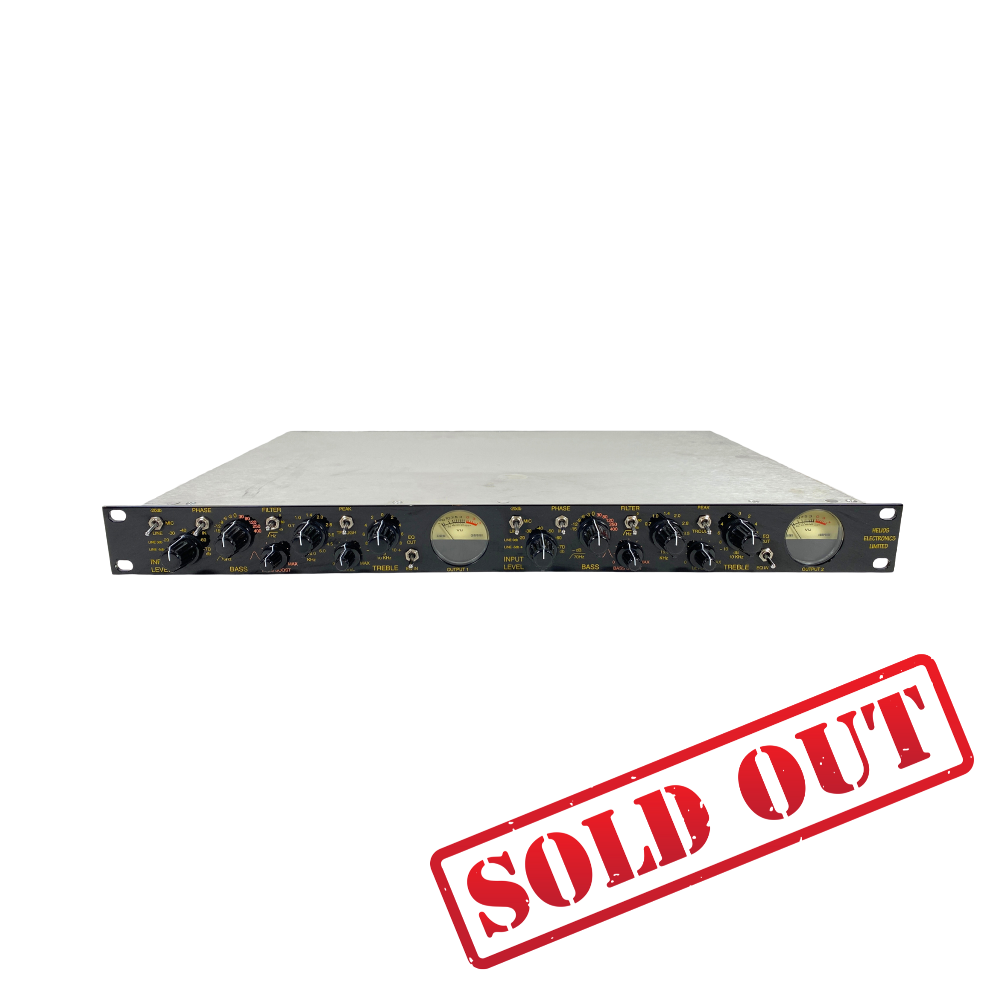 Helios Electronics Ltd Stereo Preamp/EQ (Tony Arnold)- SN 1360