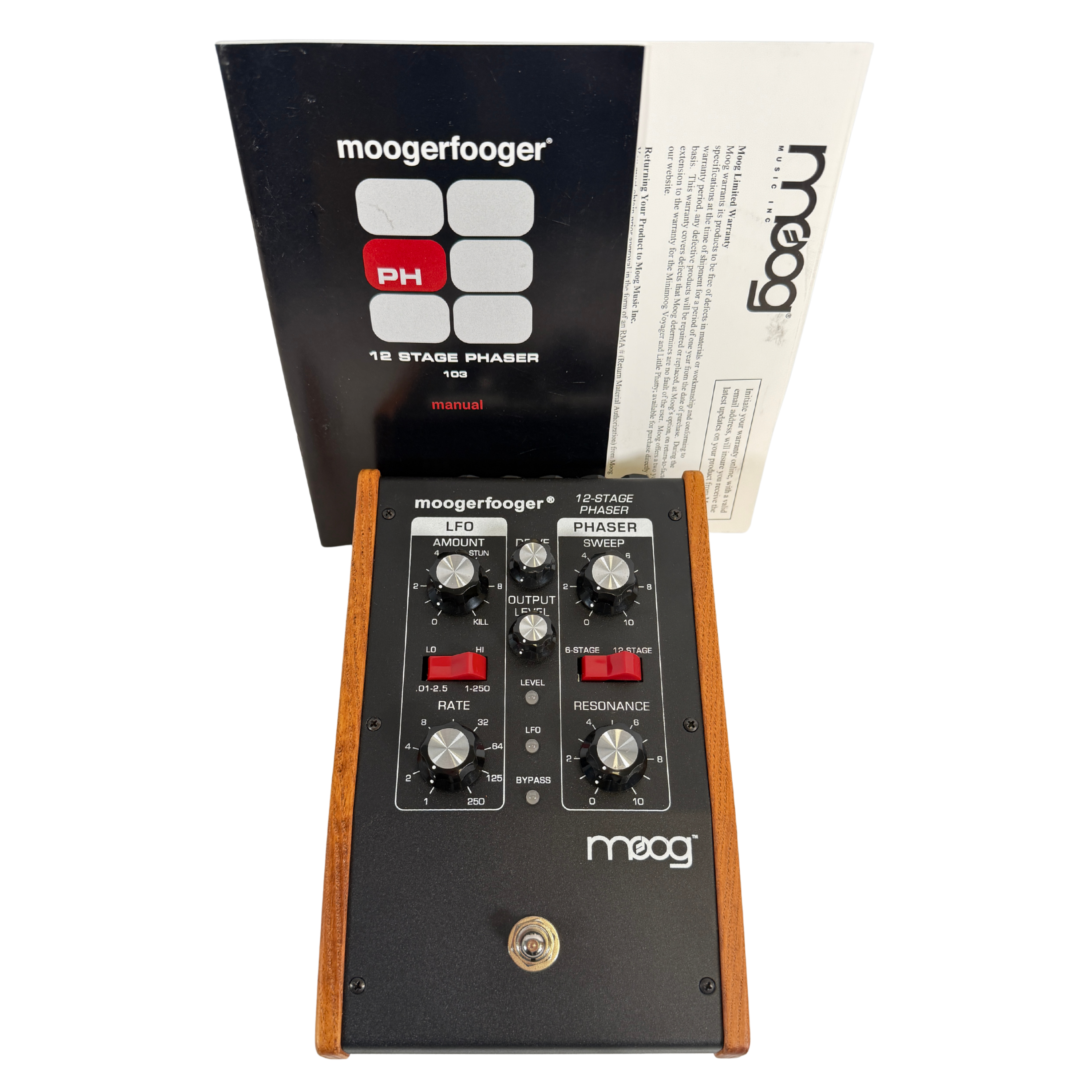 Moog 'Moogerfooger' MF-103 Twelve Stage Phaser Pedal with manual