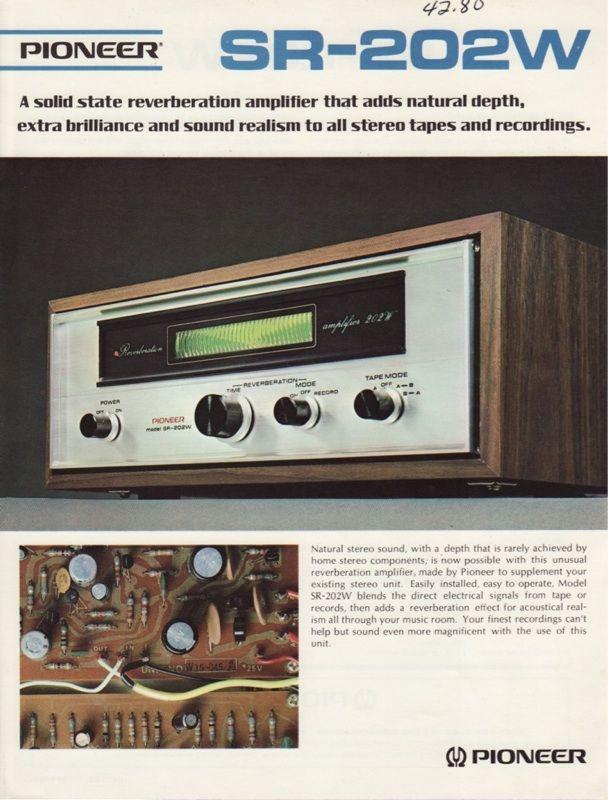 pioneer sr202w spring reverb retro advert 2