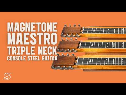 Magnatone Maestro Triple Neck 8 String Console Steel Guitar