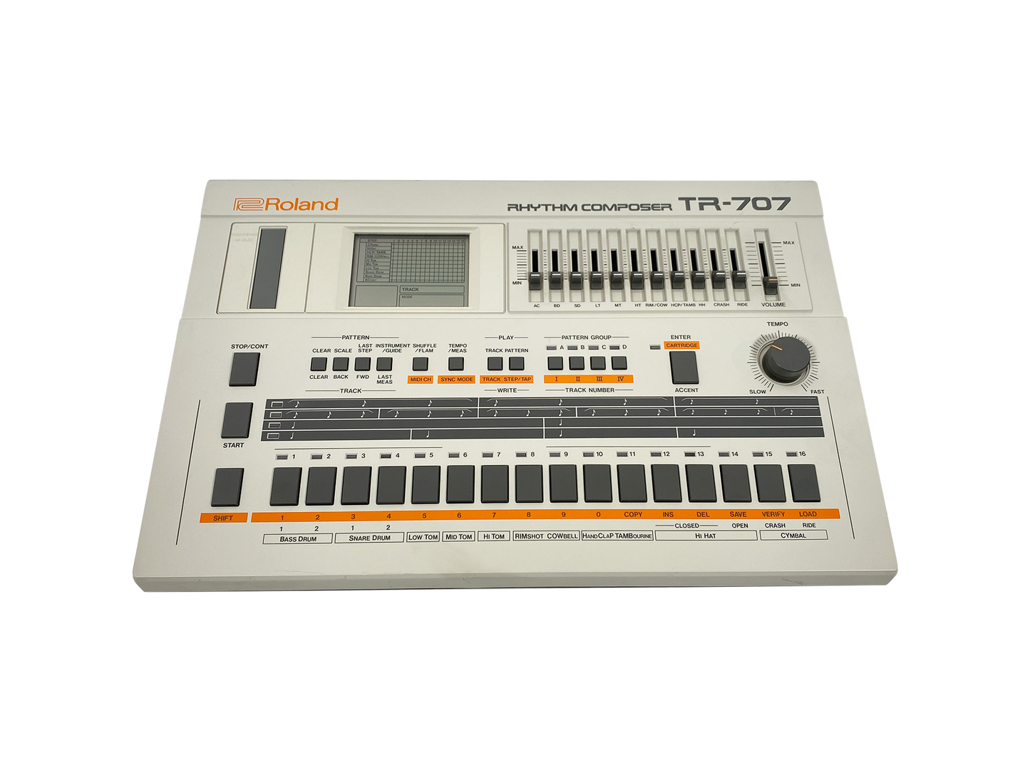 Roland TR-707 Expanded (727 808 909 + 4 Soundgas Banks) - Near Mint, Boxed