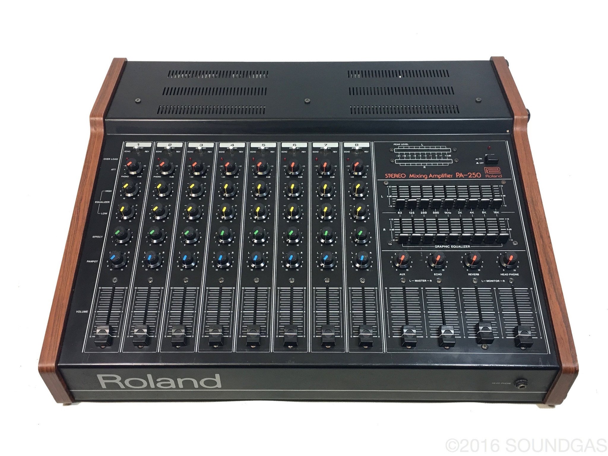 Roland PA.250 Stereo Mixer with Spring Reverb