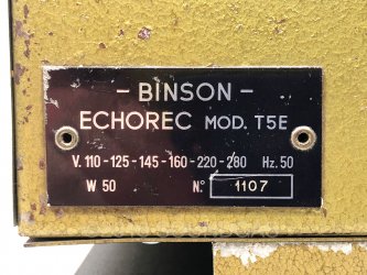 Binson Echorec T5E - Varispeed