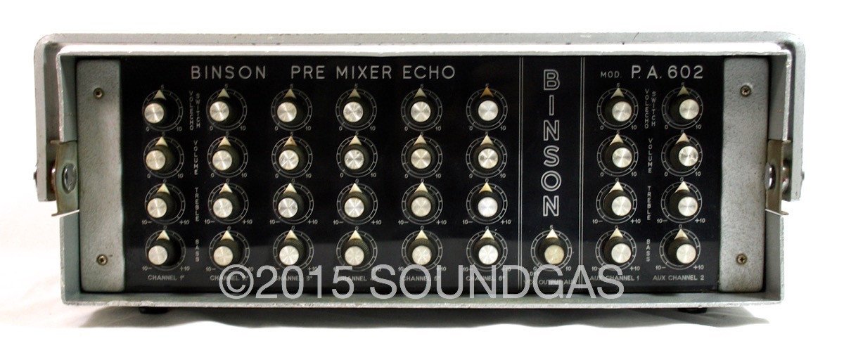 BINSON PA 602 6 CHANNEL PREMIXER ECHO FOR SALE - Soundgas
