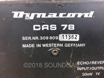Dynacord DRS-78 Digital Reverberation System