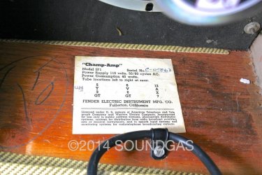 Fender Tweed Champ (Label)