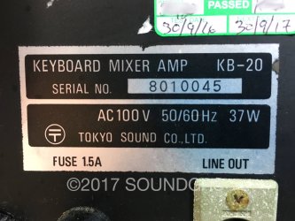 Guyatone KB.20 Keyboard Mixer Amp