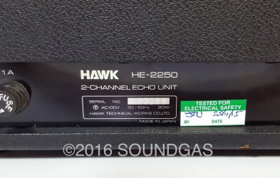 Hawk HE-2250 5-Head/2-Channel Echo Unit