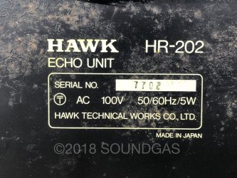 Hawk HR-202 Echo Unit - Spring Reverb