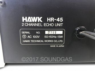 Hawk HR-45 Stereo Spring Reverb