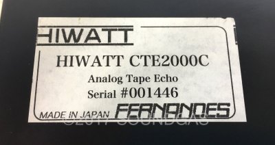 Hiwatt CTE2000C Compact Tape Echo (VOCU)