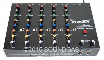 Drumfire DF500 Five Channel Synthesizer Mixer Remote Controls.