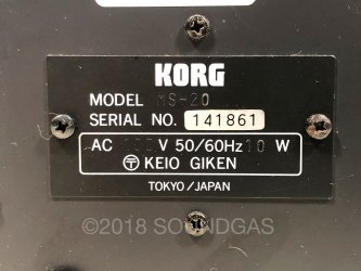 Korg MS-20 Mk1 - Cased
