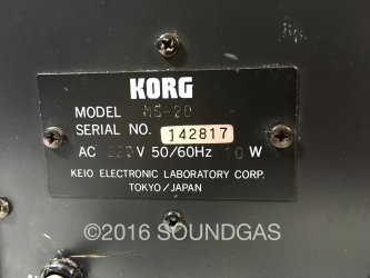 Korg MS-20 Mk1 240v