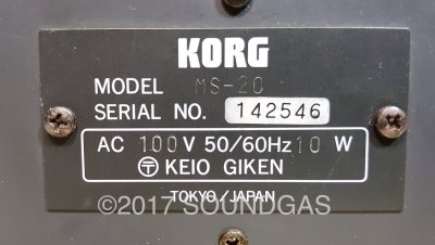 Korg MS-20 Mk 1 - 240v