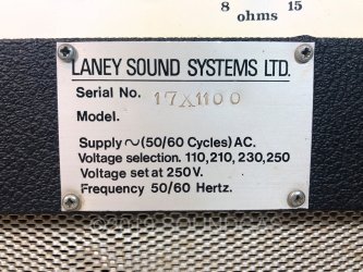 Laney Supergroup Session Amplifier Mk1