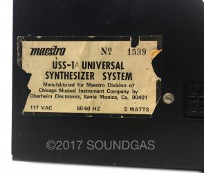 Maestro USS-1 Universal Synthesizer System