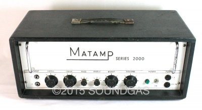 Matamp Series 2000 Valve Amplifier Head (Front Top)