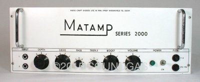 Matamp Series 2000 Valve Amplifier Head (Faceplate Front)