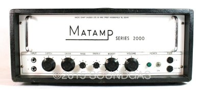 Matamp Series 2000 Valve Amplifier Head (Front)