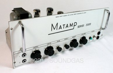 Matamp Series 2000 Valve Amplifier Head (Faceplate 2)